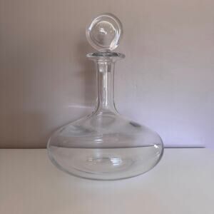 Baccarat Oenologie Young Wine Decanter Clear Crystal Round with Stopper $870